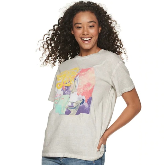 Tops - Elton John Rocketman Colorful Boyfriend Tee NWT